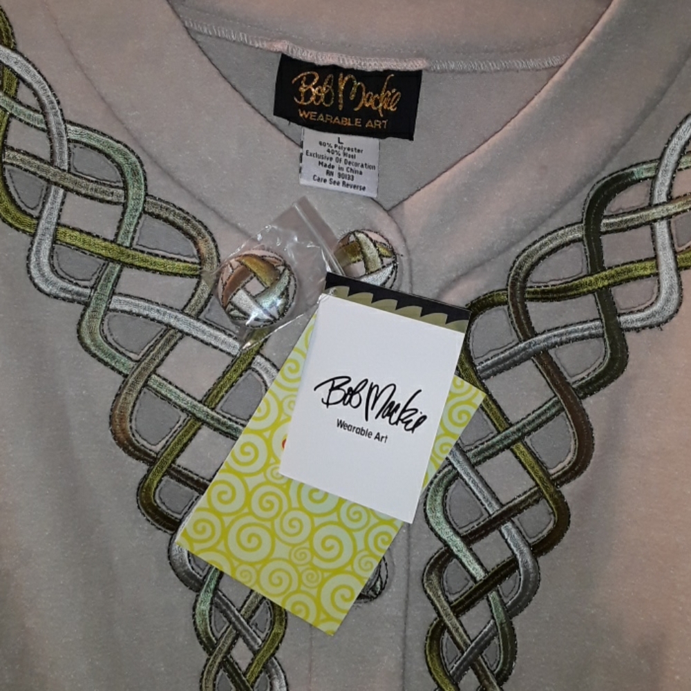 Bob Mackie L Wool Jacket - Picture 2 of 5